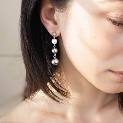 Summertime Vermeer|Ombre Pearl Earrings