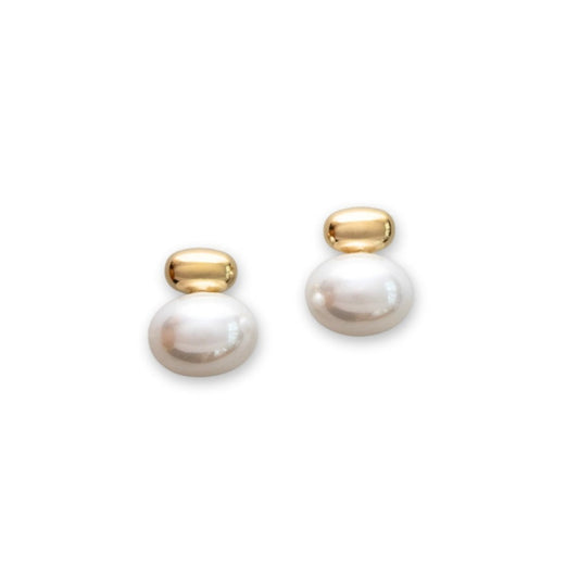 Dome Pearl Earrings