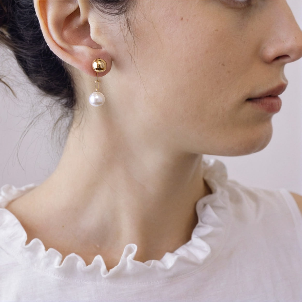 Summertime Vermeer | Modular Pearl Stud