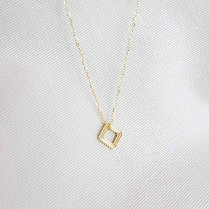 Rhythm Square Pendant & Necklace