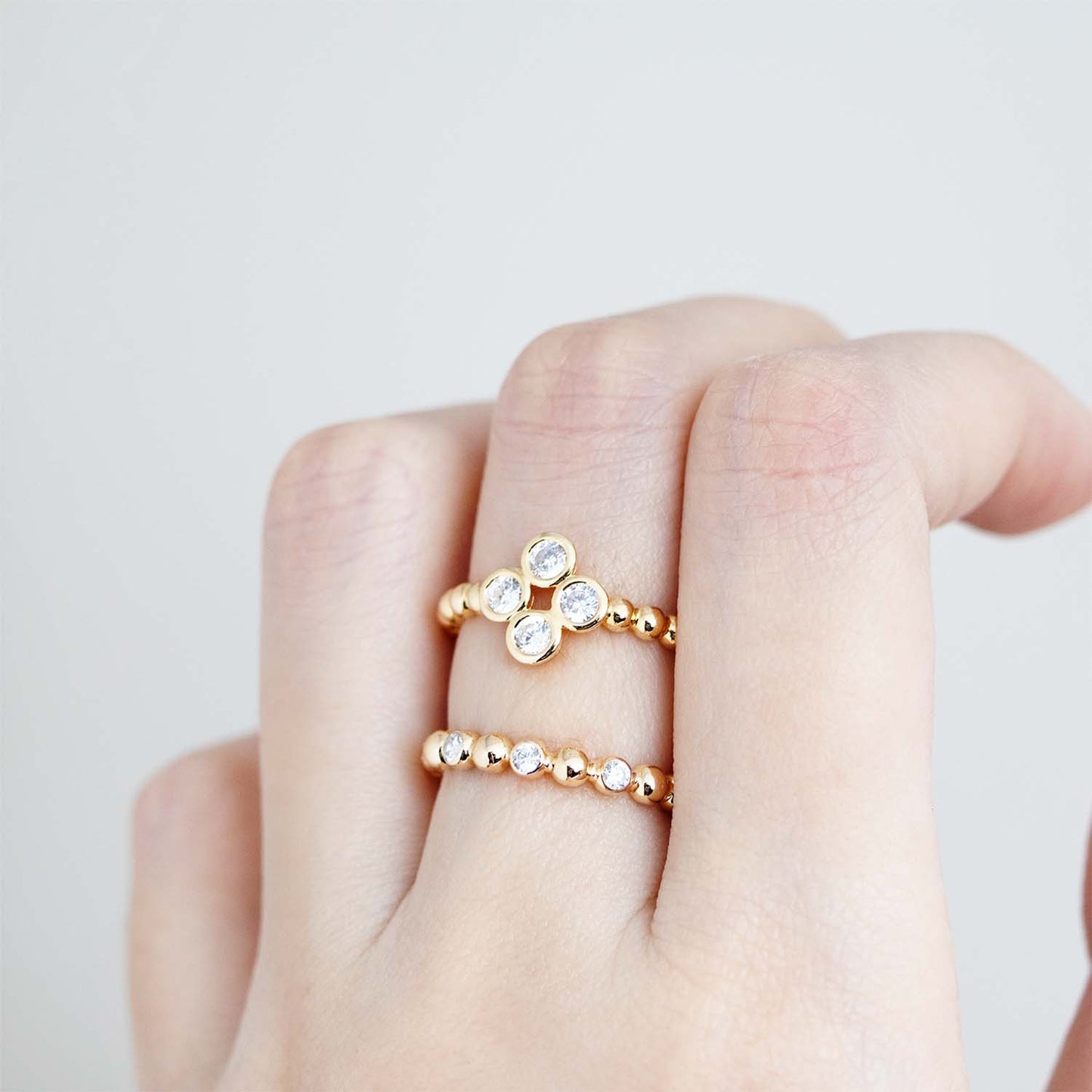 Vania Petal Beaded Ring