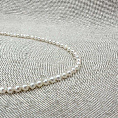 The Baby Akoya High-Luster Pearl Necklace 4.5-5mm, No color enhancement