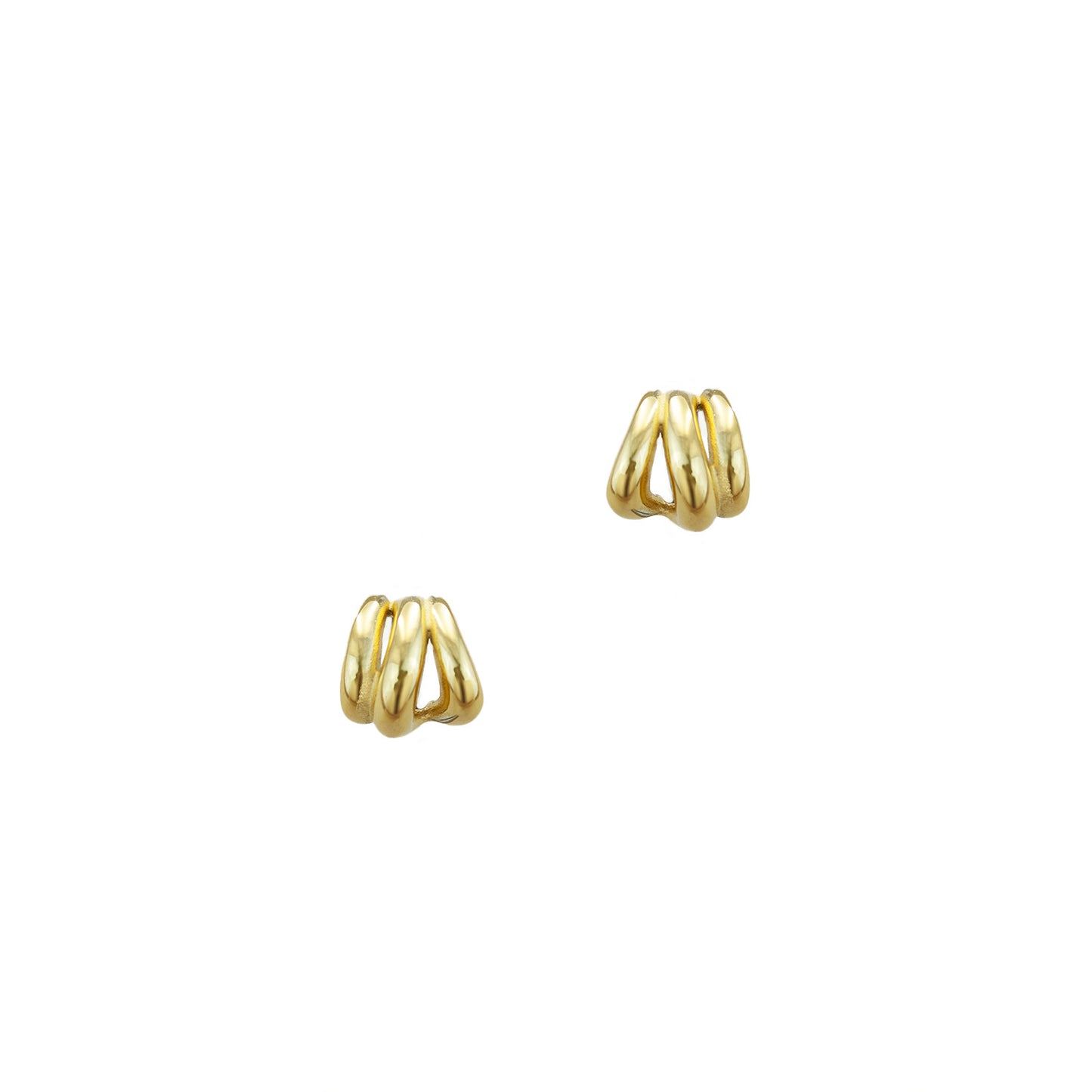 Pleated Sunbeam Studs