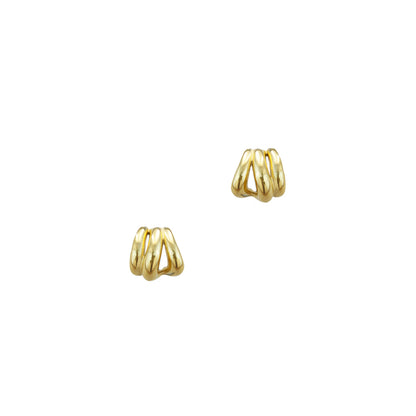 Pleated Sunbeam Studs